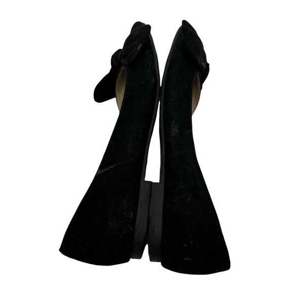 a.n.a Black Suede D’Orsay Pointed Toe Flats Size 7 Women’s - Picture 4 of 7